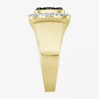 Black / I3) Mens 1 1/ CT. T.W. Natural Black Diamond 10K Gold Cocktail Ring