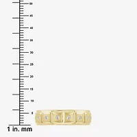 (J / I3) Mens 1/10 CT. T.W. Natural White Diamond 10K Gold Band