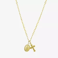 Religious Jewelry Guad Cross Girls Cross 15 Inch Pendant Necklace