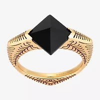 Harry Potter Mens Genuine Black Onyx 14K Gold Over Silver Fashion Ring