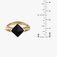 Harry Potter Mens Genuine Black Onyx 14K Gold Over Silver Fashion Ring