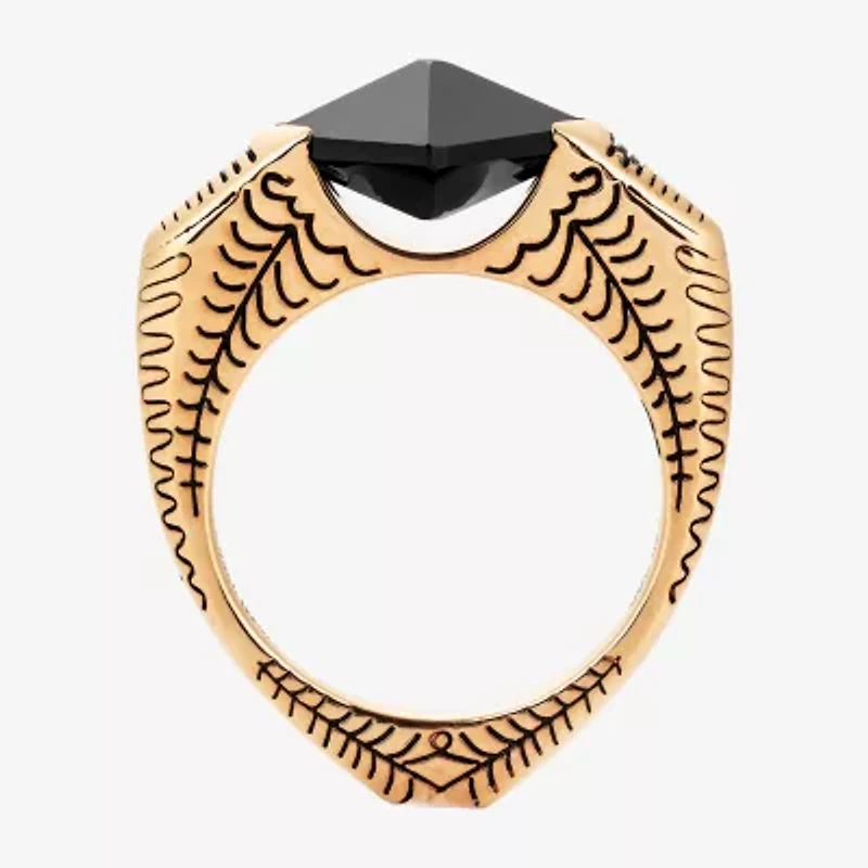 Harry Potter Womens Genuine Black Onyx 14K Gold Over Silver Cocktail Ring