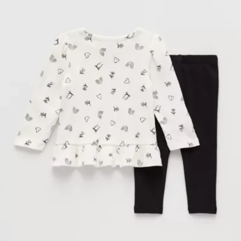Okie Dokie Baby Girls 2-pc. Legging Set
