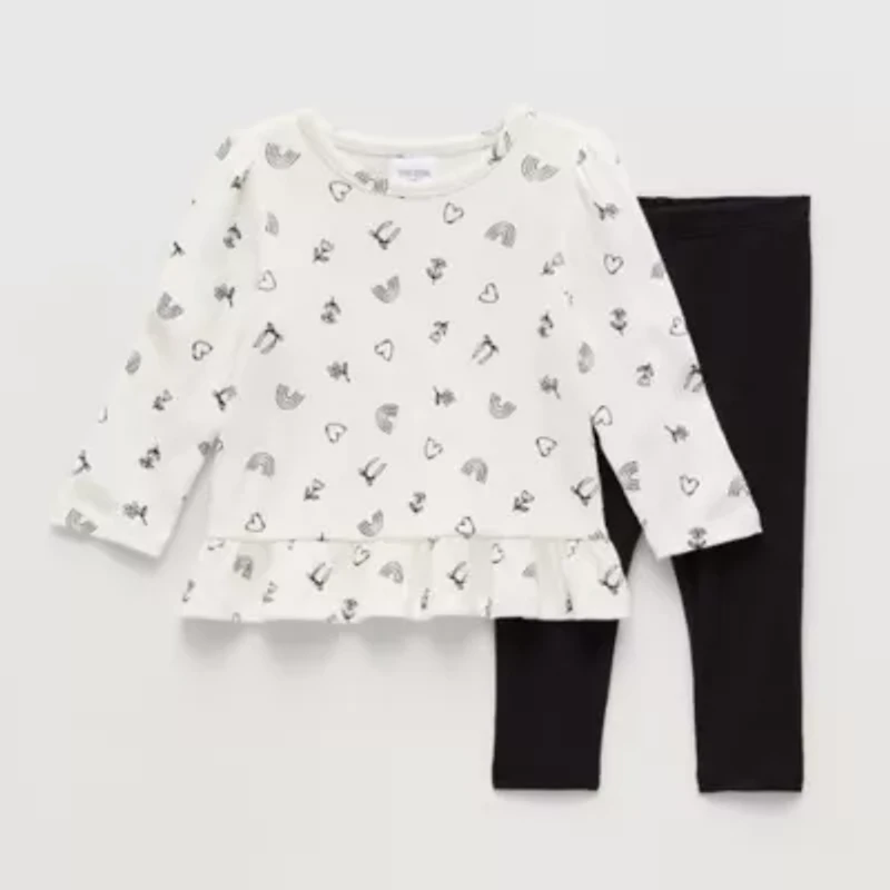 Okie Dokie Baby Girls 2-pc. Legging Set