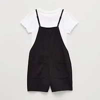 Thereabouts Little & Big Kid Girls Square Neck Sleeveless Romper Set