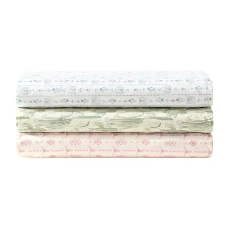 Wrangler Watercolor Cactus Sheet Set