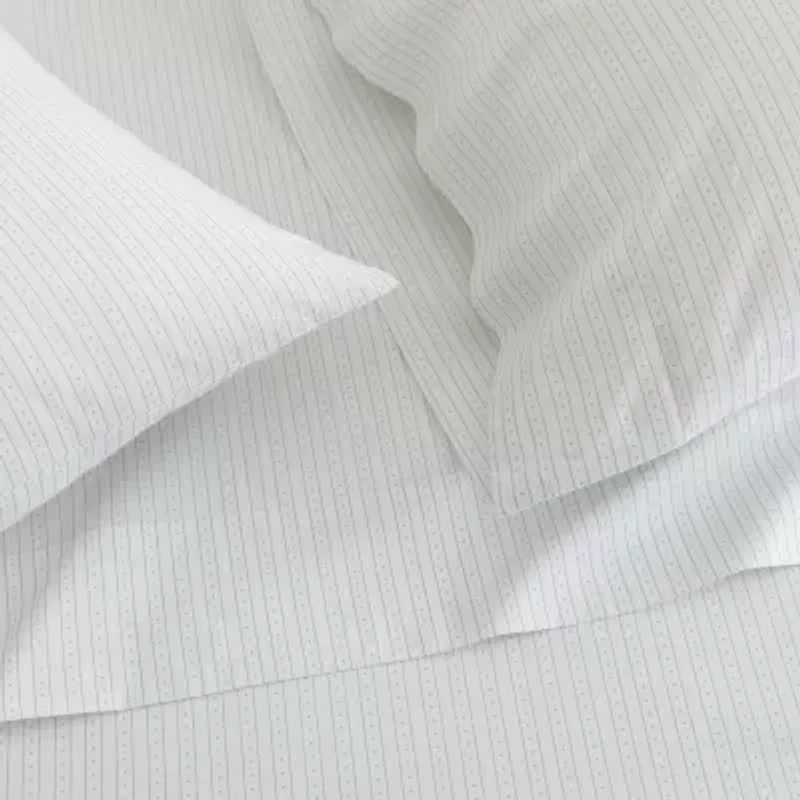 Martha Stewart Dottie Stripe Sheet Set