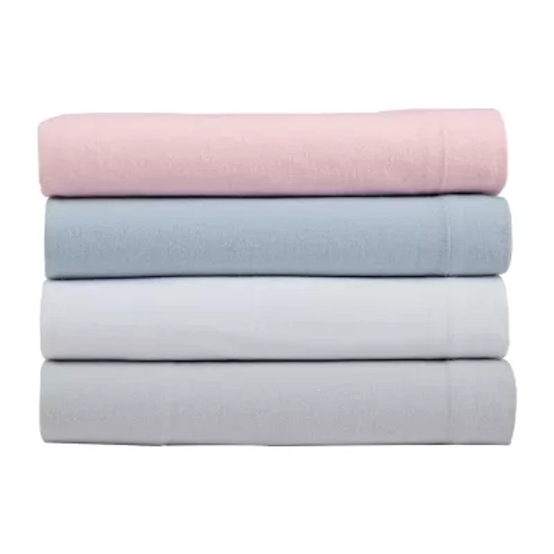 Laura Ashley 100% Cotton Brushed Flannel Deep Pocket Sheet Set