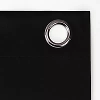 Sun Zero Sheridan Magnetic Closure Grommet Top 100% Blackout Set of 2 Curtain Panel