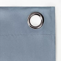 Sun Zero Sheridan Magnetic Closure Grommet Top 100% Blackout Set of 2 Curtain Panel
