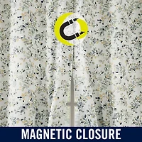 Sun Zero Maureen Painted Foliage Magnetic Closure Grommet Top 100% Blackout Set of 2 Curtain Panel