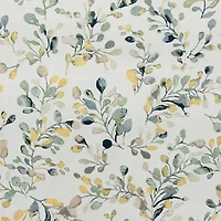 Sun Zero Maureen Painted Foliage Magnetic Closure Grommet Top 100% Blackout Set of 2 Curtain Panel
