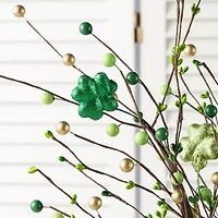 Glitzhome 28" Berry And Shamrock 2-pc. Pick