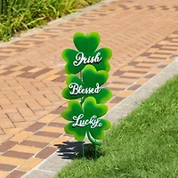 Glitzhome 37" Metal Shamrock St. Patricks Day Yard Art