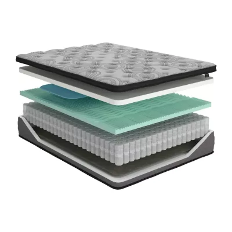 Sierra Sleep by Ashley Augusta 2.0 12" Hybrid Firm Tight Top - Mattress a Box