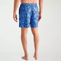 Nike Mens Drawstring Waist Logo Swim Trunks