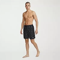 Nike Mens Drawstring Waist Logo Swim Trunks