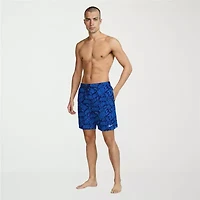 Nike Mens Drawstring Waist Logo Swim Trunks