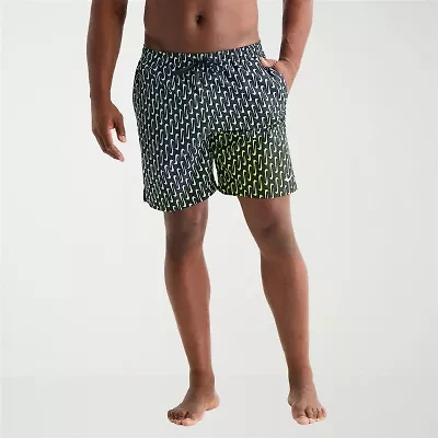 Nike Mens Big and Tall Drawstring Waist Logo Swim Trunks