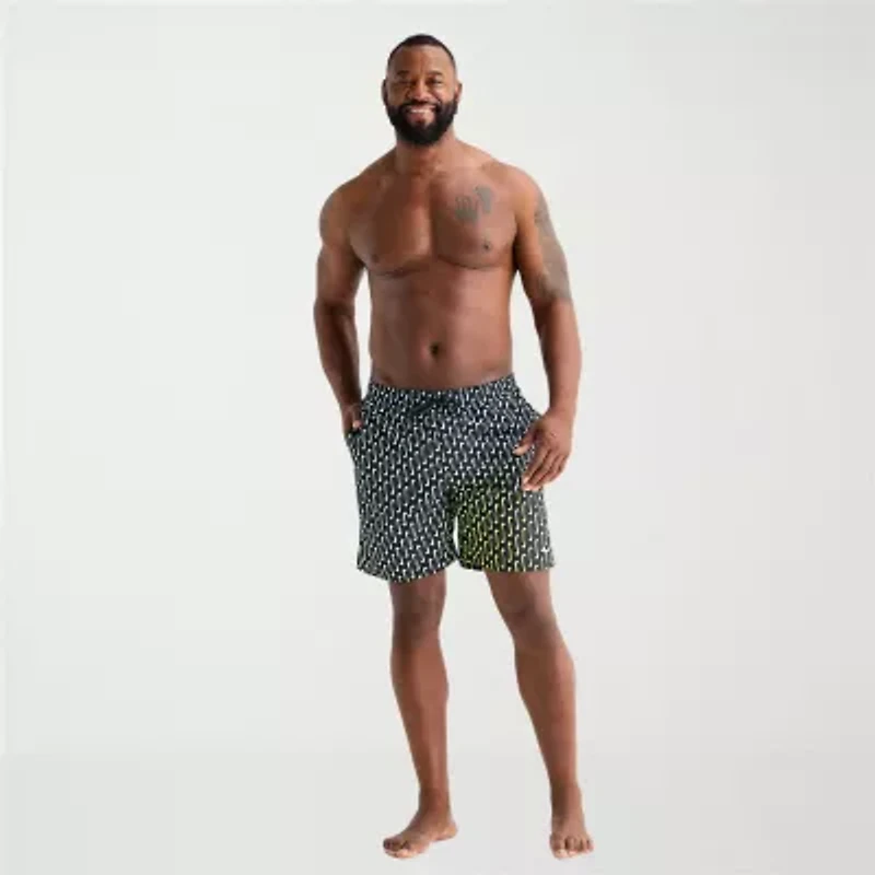 Nike Mens Big and Tall Drawstring Waist Logo Swim Trunks