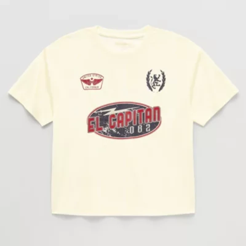 Thereabouts Little & Big Kid Boys Easy-on + Easy-off Sensory Friendly Crew Neck Short Sleeve Adaptive Jersey
