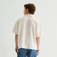 Arizona Mens Short Sleeve Regular Fit Button-Down Shirt