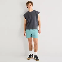 Arizona Mens Crew Neck Sleeveless Muscle T-Shirt