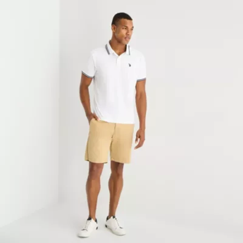 U.S. Polo Assn. Performance Interlock Mens Classic Fit Short Sleeve Shirt