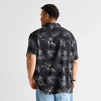 Arizona Mens Short Sleeve Classic Fit Big and Tall Button-Down Shirt