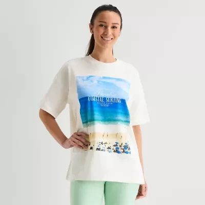 Xersion Womens Crew Neck Short Sleeve Active T-Shirt