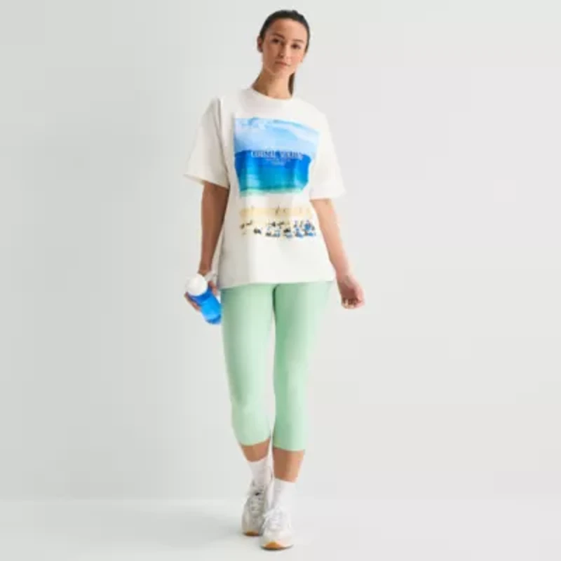 Xersion Womens Crew Neck Short Sleeve Active T-Shirt