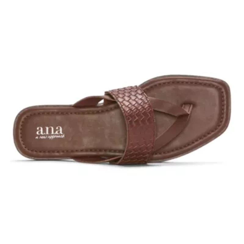 a.n.a Womens Woven Band Flip-Flops