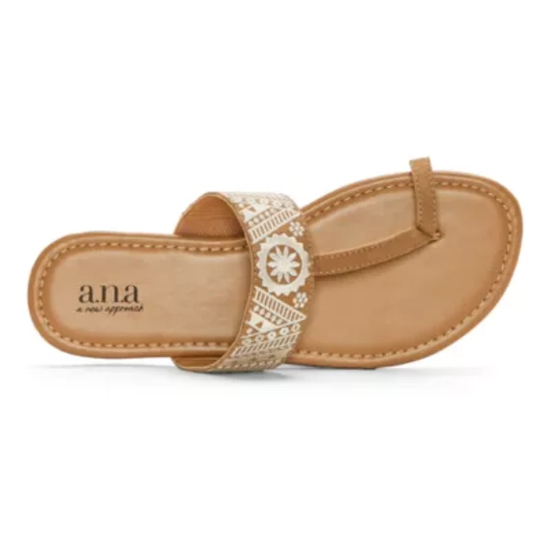 a.n.a Womens Slide Sandals