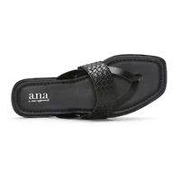 a.n.a Womens Woven Band Flip-Flops