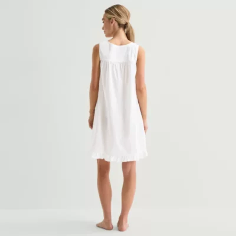 Adonna Womens Round Neck Nightgown