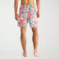 Arizona Mens 6 1/2" Patchwork Swim Shorts