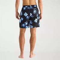 Arizona Mens 6 1/2" Patchwork Swim Shorts