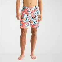 Arizona Mens 6 1/2" Patchwork Swim Shorts