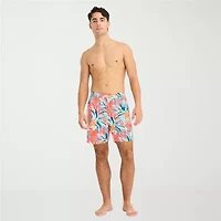 Arizona Mens 6 1/2" Patchwork Swim Shorts
