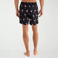 Burnside Mens Drawstring Waist 6" Animal Swim Shorts