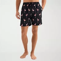Burnside Mens Drawstring Waist 6" Animal Swim Shorts