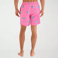 Burnside Mens Drawstring Waist 6" Swim Trunks