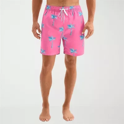 Burnside Mens Drawstring Waist 6" Swim Trunks
