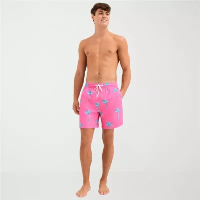 Burnside Mens Drawstring Waist 6" Swim Trunks