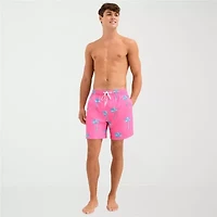 Burnside Mens Drawstring Waist 6" Swim Trunks