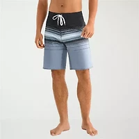 Burnside Mens Quick Dry Striped Board Shorts