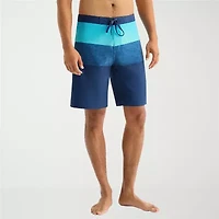 Burnside Mens Quick Dry Striped Board Shorts