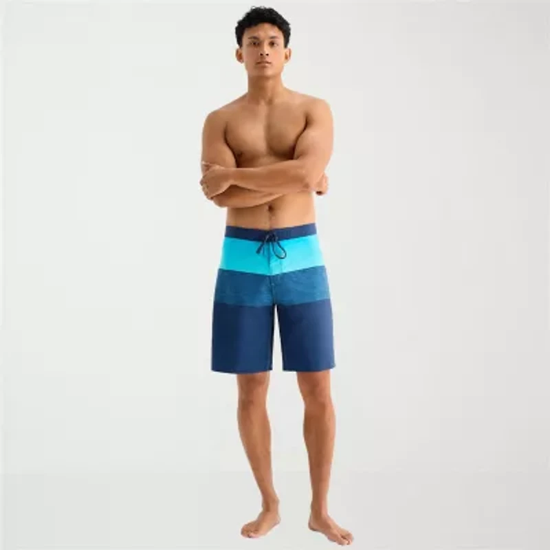 Burnside Mens Quick Dry Striped Board Shorts