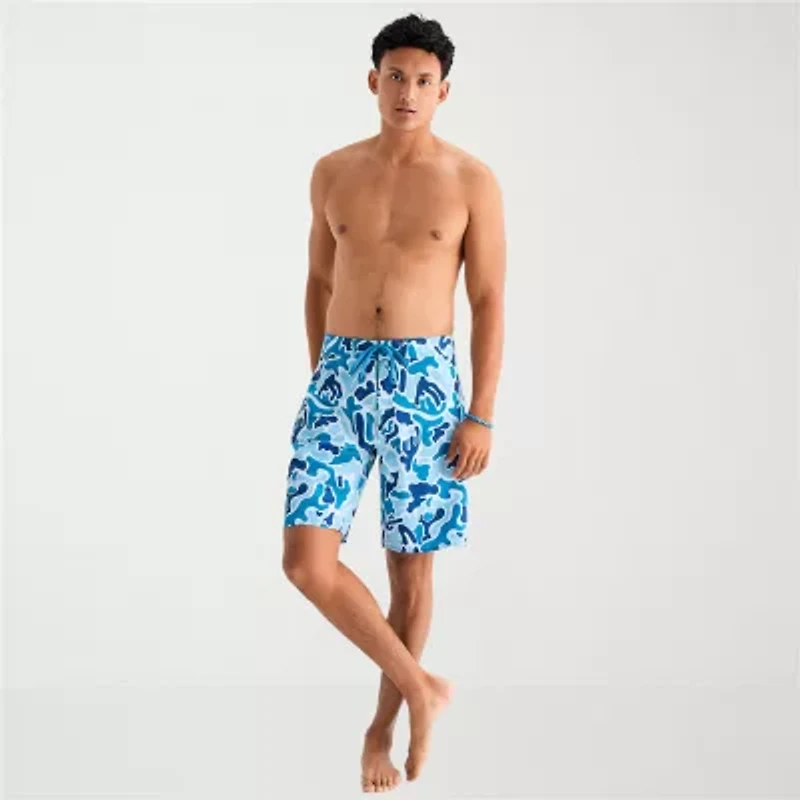 Burnside Mens Quick Dry Camouflage Board Shorts