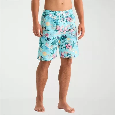 Burnside Mens Drawstring Waist Swim Shorts